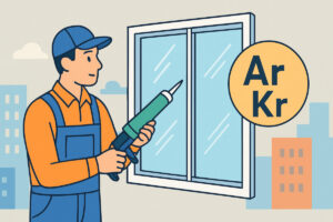 Argon- ja kryptonkaasut ikkunoissa – lämmöneristys